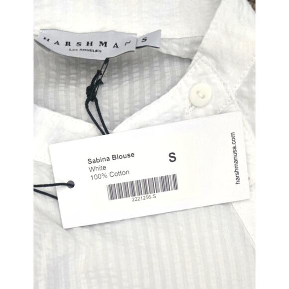NEW Harshman White Sabina Blouse NWT Size Small - Picture 8 of 8
